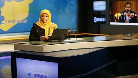 美国此前拘系了一名在伊朗音讯电视台事变的女主播。(图源:Press TV)