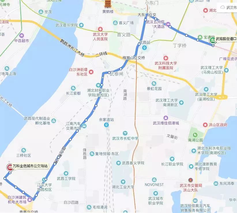 武汉588公交车线路图图片