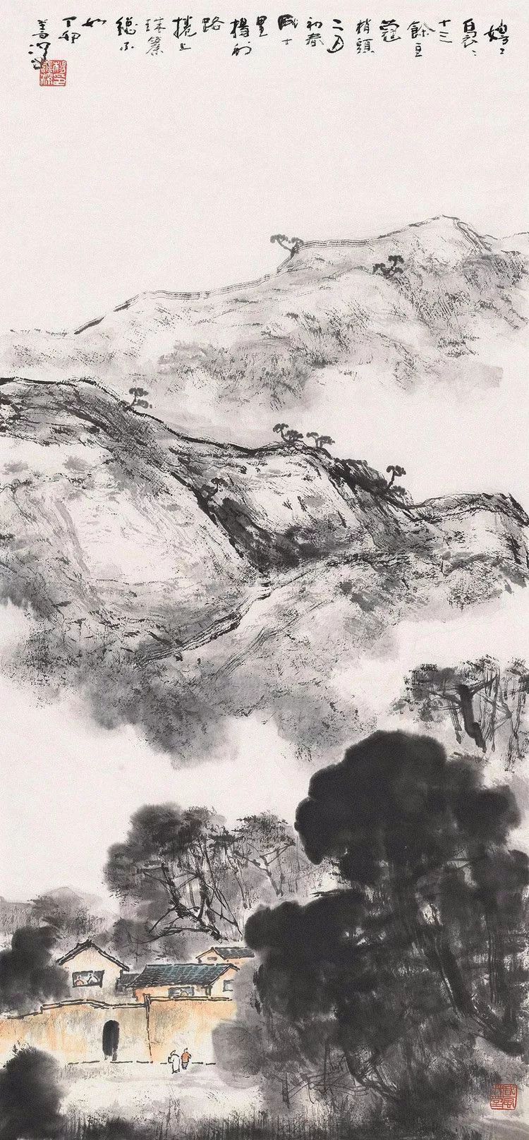 杨善深国画作品笔墨凝练巧拙互用雄放而不失秀雅