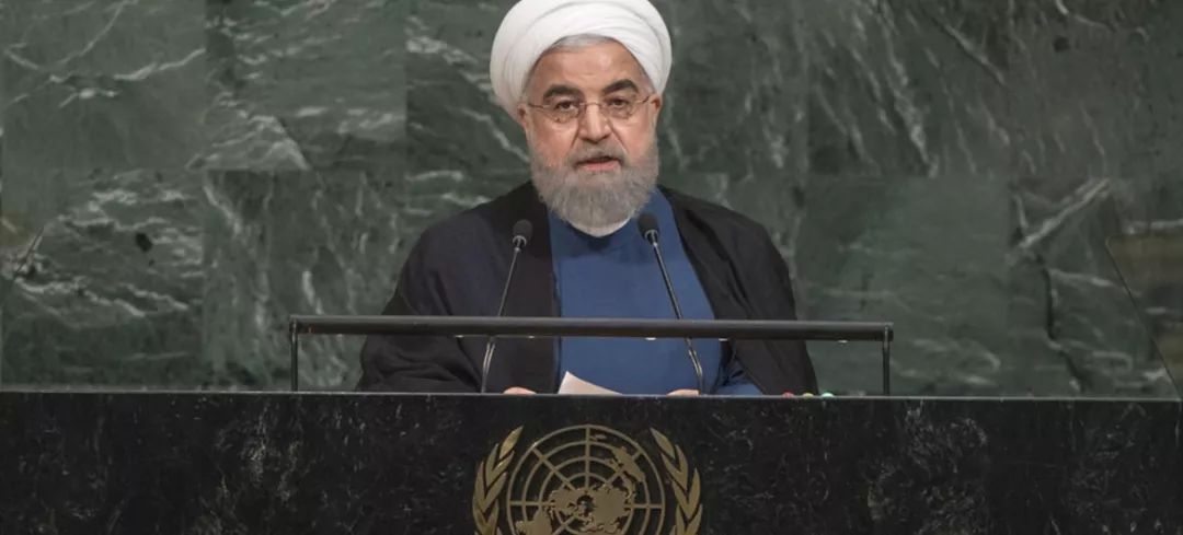 ▲伊朗总统鲁哈尼在联大发表讲话