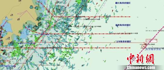 事故发生地暗示图。浙江海事 供图 事故发生地暗示图。浙江海事 供图