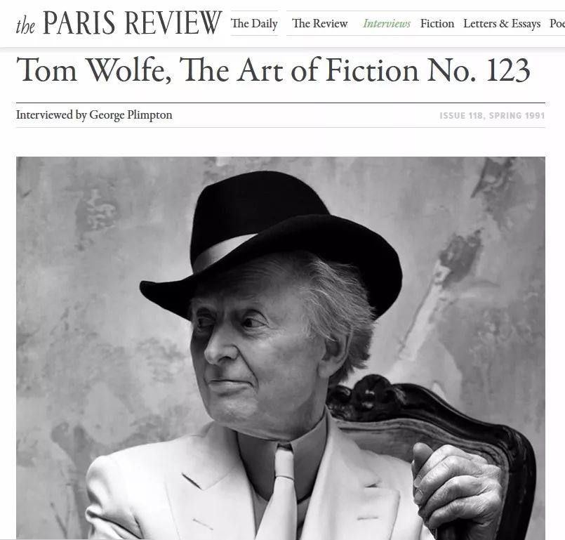 《巴黎评论》对汤姆·沃尔夫的采访75《华盛顿邮报》专栏作家