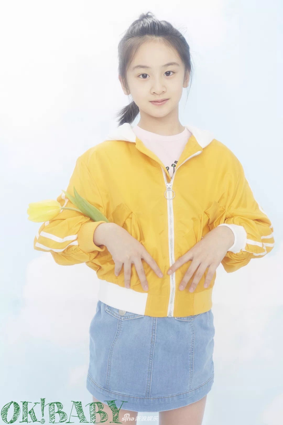 田亮叶一茜女儿田雨橙拍摄了一组森女系的写真,照片中"森碟"已经长大