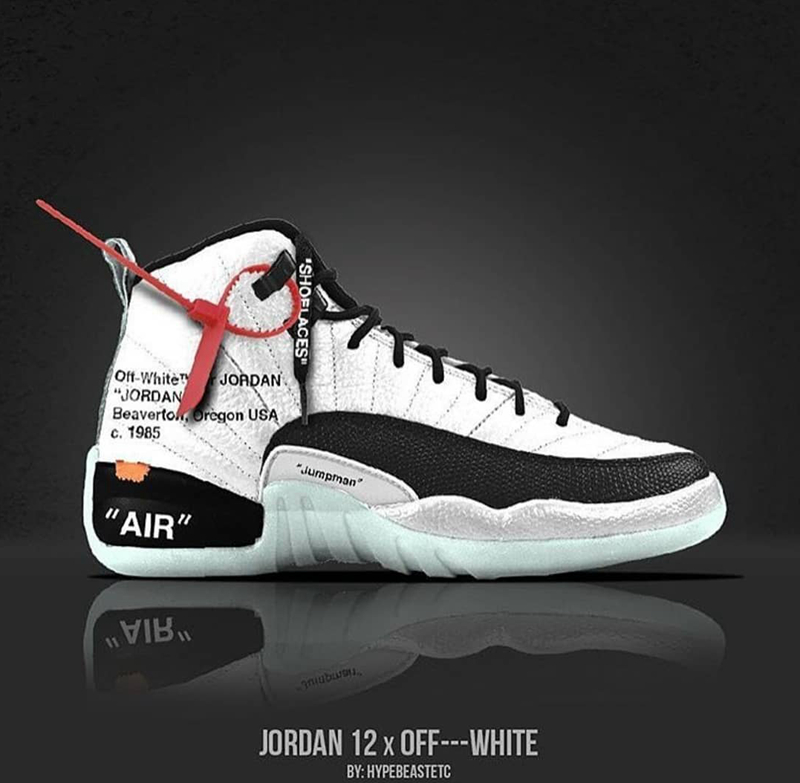 大气垫 aj11!off-white 风格 air jordan 设计作品欣赏