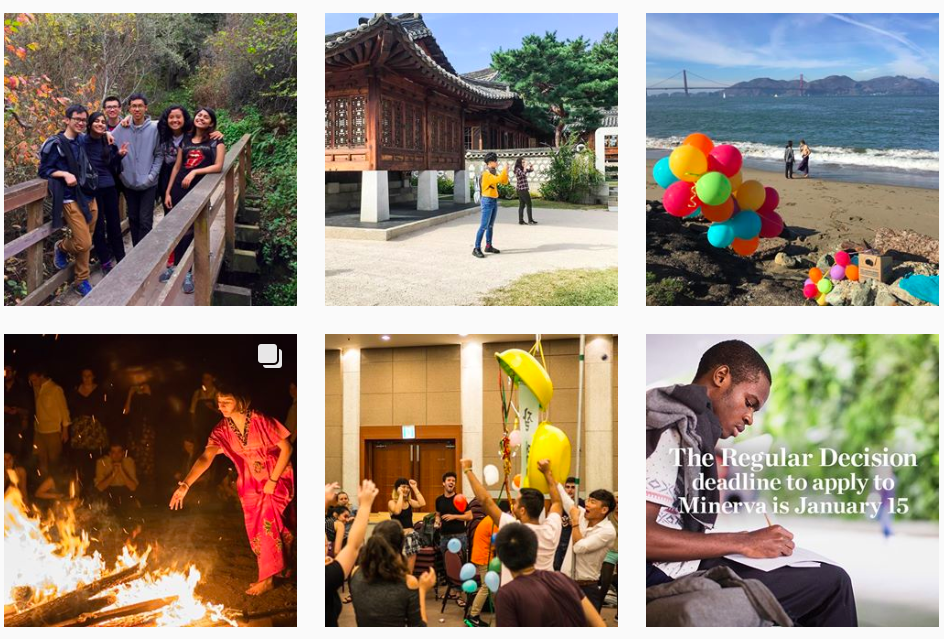 美国密涅瓦大学 密涅瓦大学官方Instagram截图