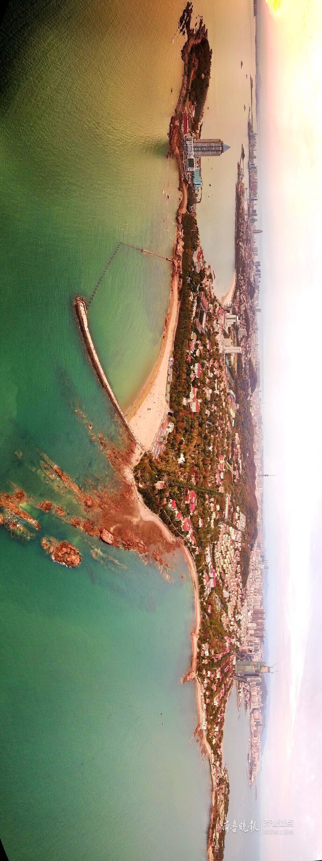 海空俯瞰青岛八大关全景,请手机横过来!