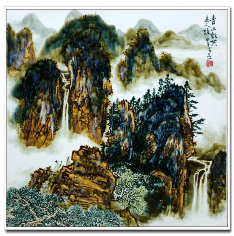 陶瓷艺术家谢古道笔下的黄山烟云图|黄山烟云|古道|卢国良_新浪军事