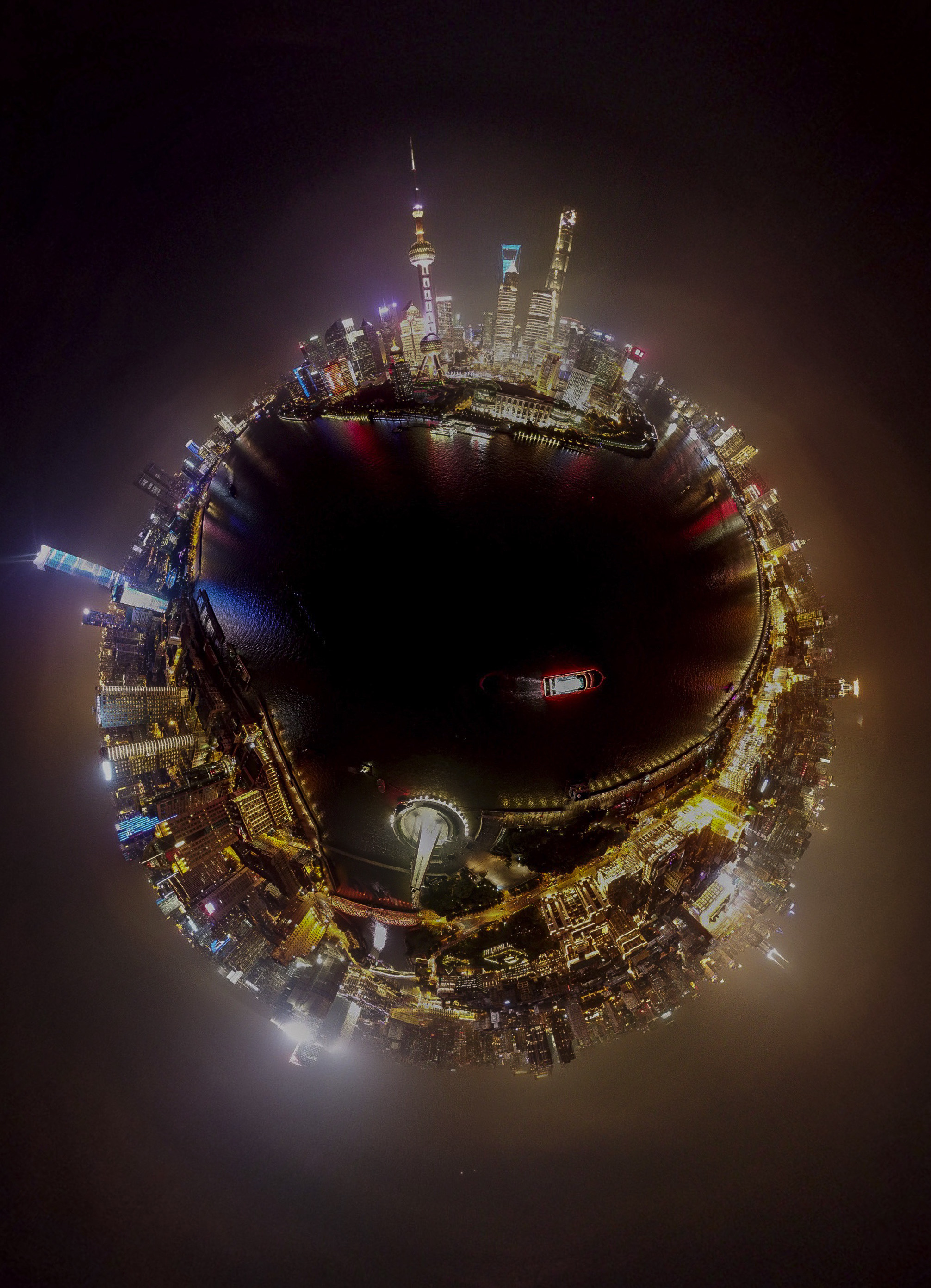 天空之眼瞰浦东