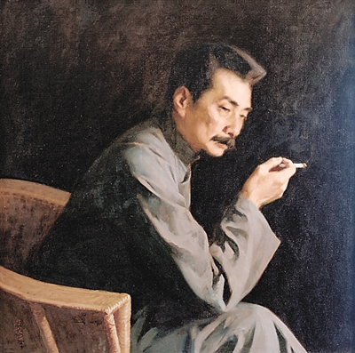 靳尚谊《鲁迅》,中国美术馆藏