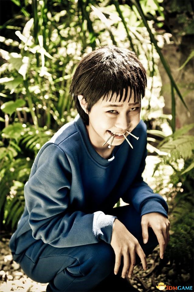 台北少年cos伊藤润二"双一" 口含长钉眼神邪魅