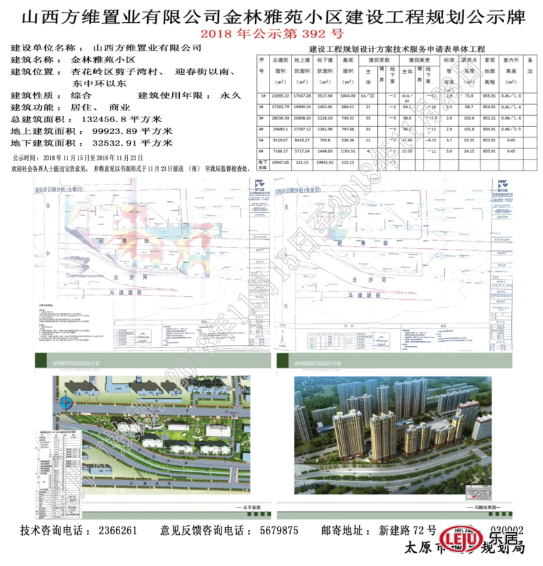太原杏花岭区剪子湾村金林雅苑小区建设工程规