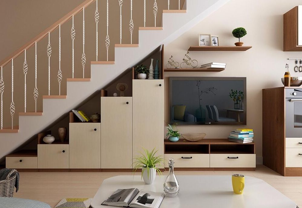 1㎡也不放过,她竟然把楼梯变成了衣柜