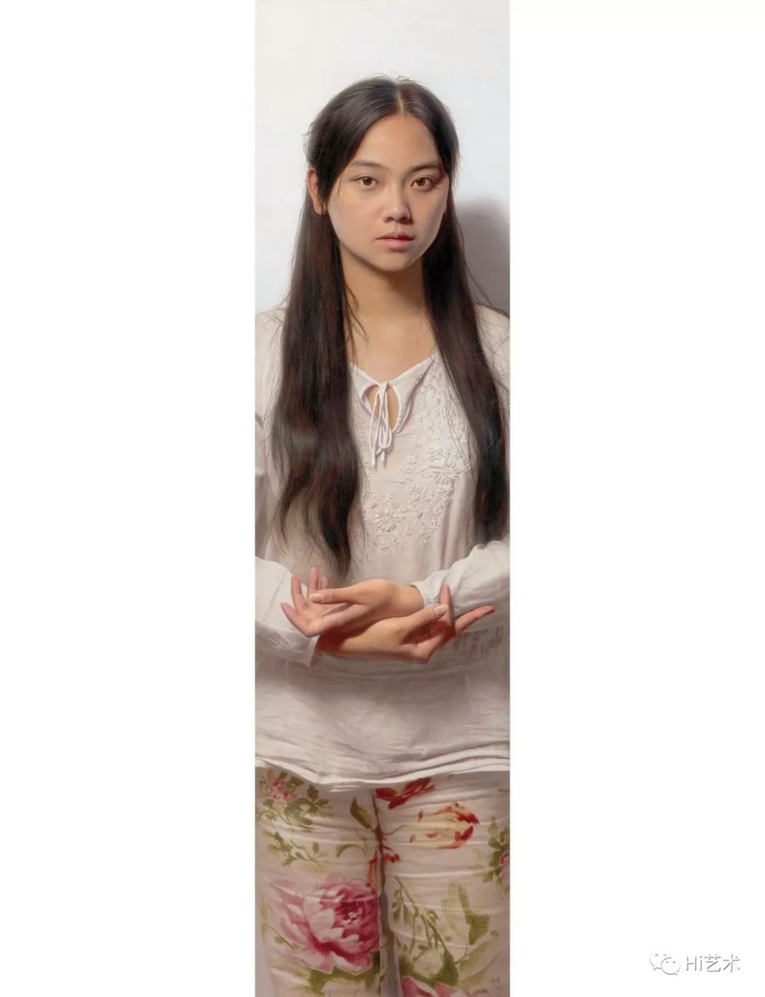 冷军 《肖像之像——小罗》 125×33cm 布面油画 2005以3136万元成交