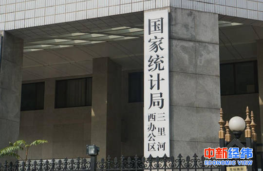 国家统计局资料图 中新经纬摄