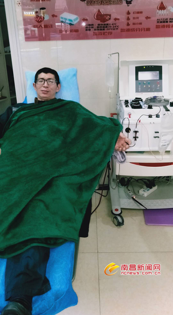 "献血明星"谢永春:保持健康体魄 坚持公益献血