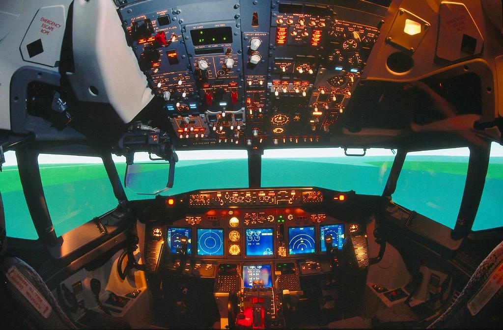 波音飞机模拟器（图源：纽约时报）