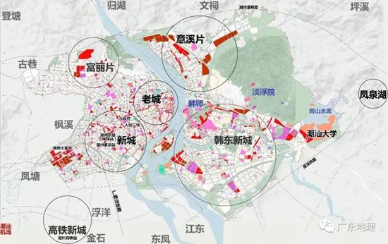 潮州韩东新城挂牌出让超230亩商住地起拍价高达88亿