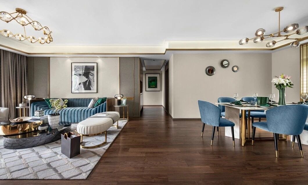 153平的现代轻奢风格，看见的人都照这样装修了