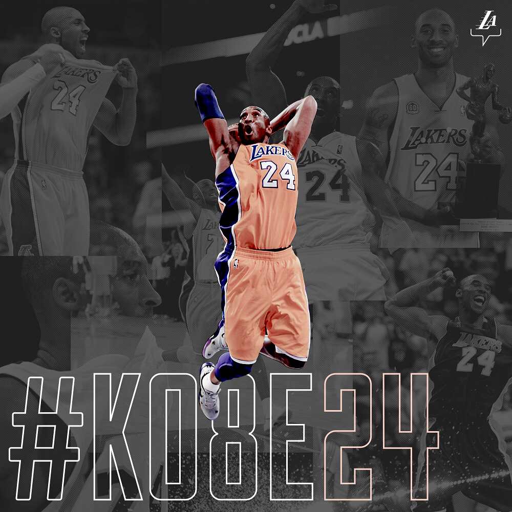 【感恩图报】:科比8号球衣和24号球衣正式退役