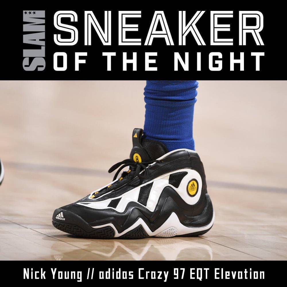 【踏破铁鞋】今日球鞋mvp:尼克-杨 adidas crazy 97 eqt