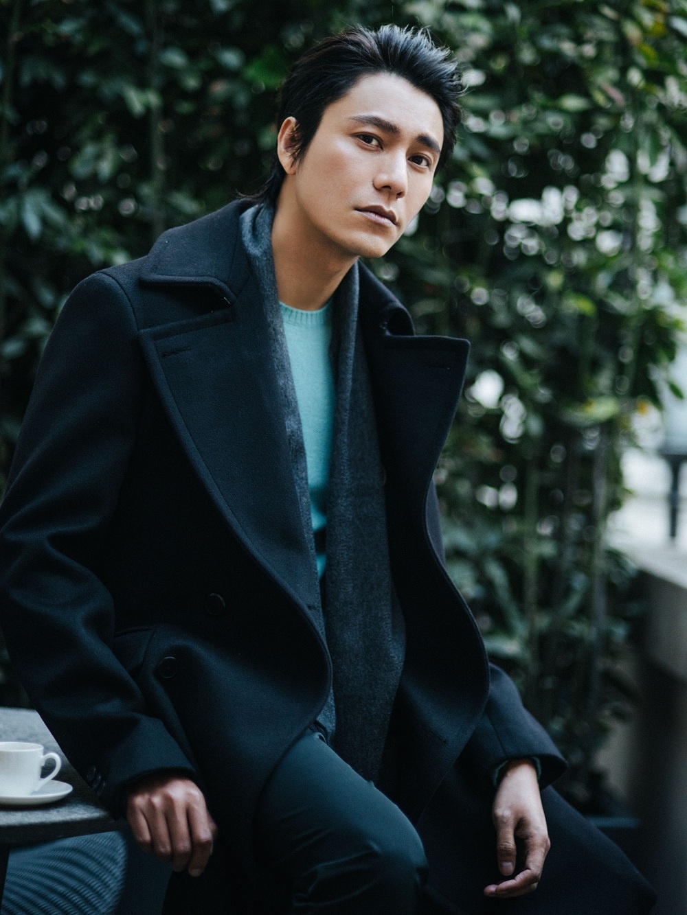 陈坤出席米兰时装周 秀前大片显意式文艺时髦