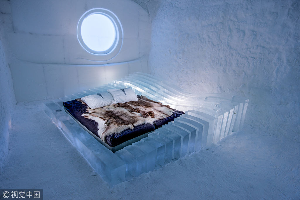 瑞典冰雪酒店令人震惊 3万立方米冰雪打造冰冷彻骨的美|冰雪|瑞典