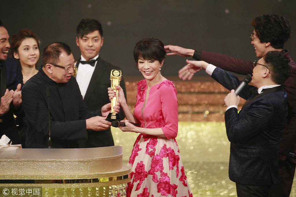 2018年1月21日,香港,2017tvb台庆现场.