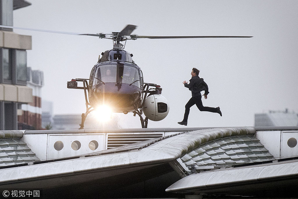 燃爆!汤姆·克鲁兹受伤复拍《碟中谍6》 车站屋顶"追赶"飞机帅裂