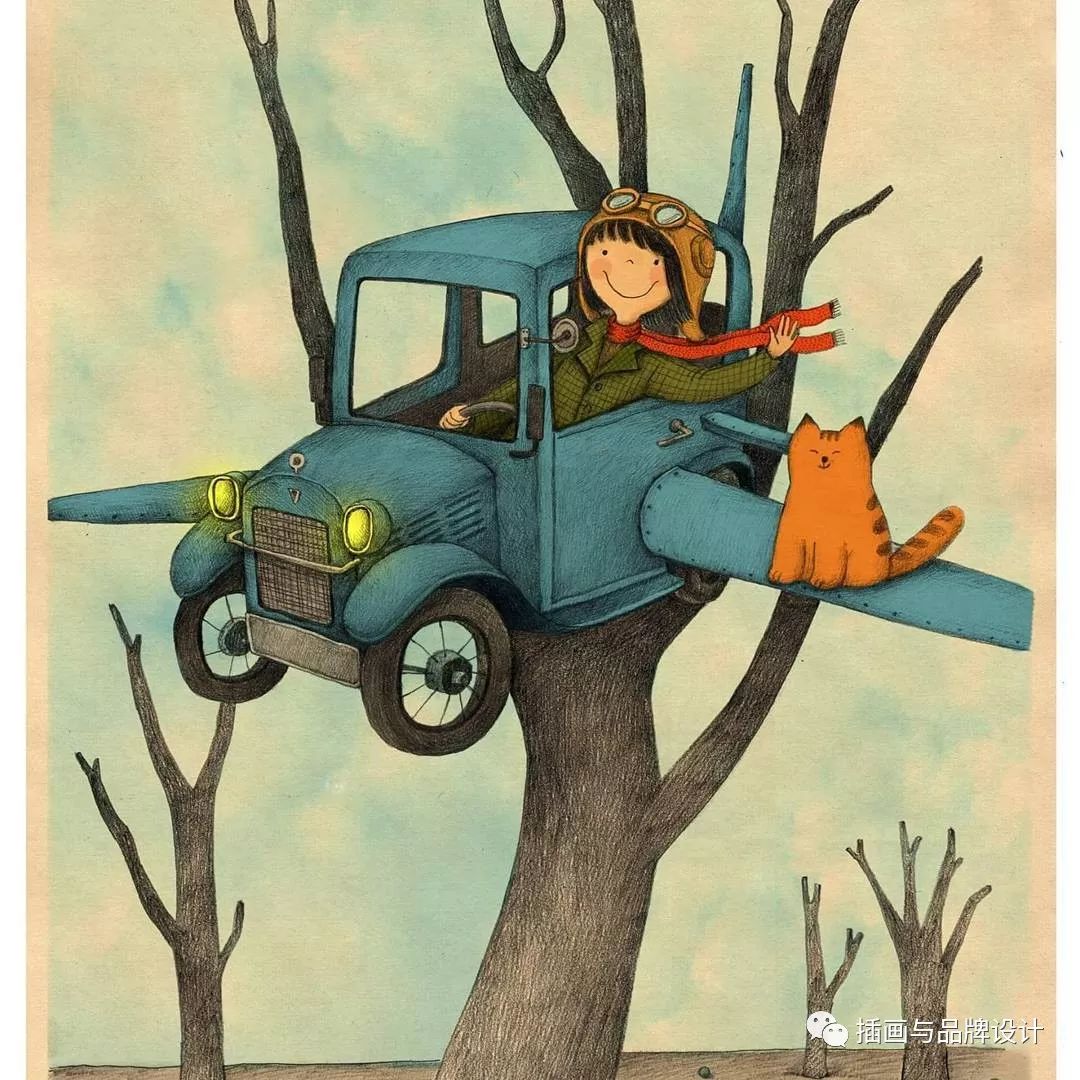 插画丨插画师的文艺时光2018每一天都是蜜汁般的小确幸