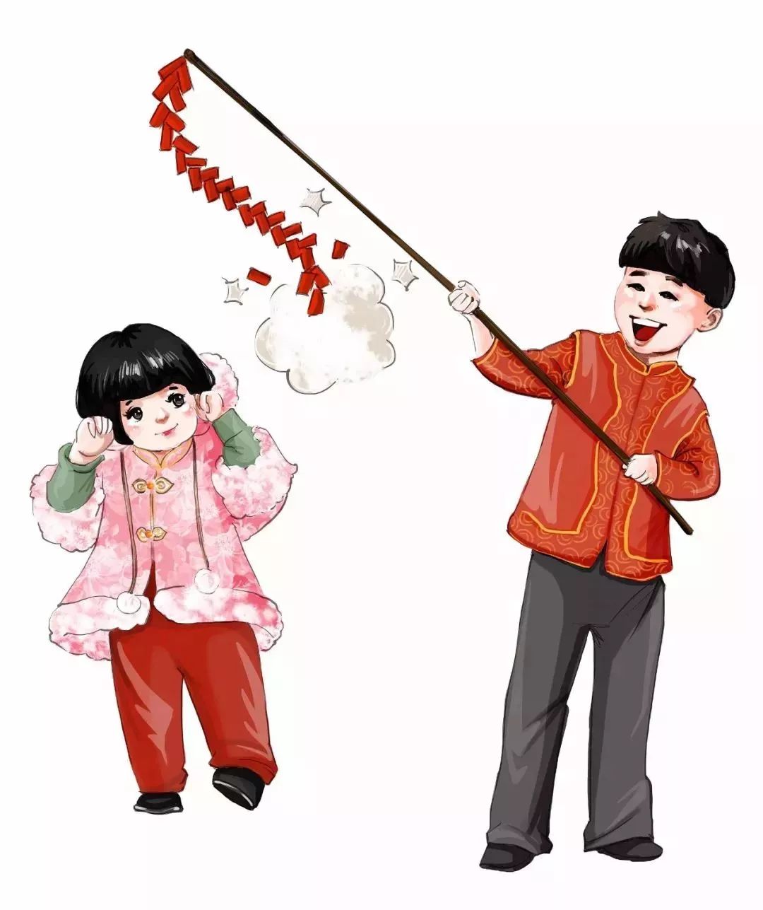 ";放六枚叫"六六大顺"……爆竹声后,碎红满地,灿若云锦,称为"满堂红"