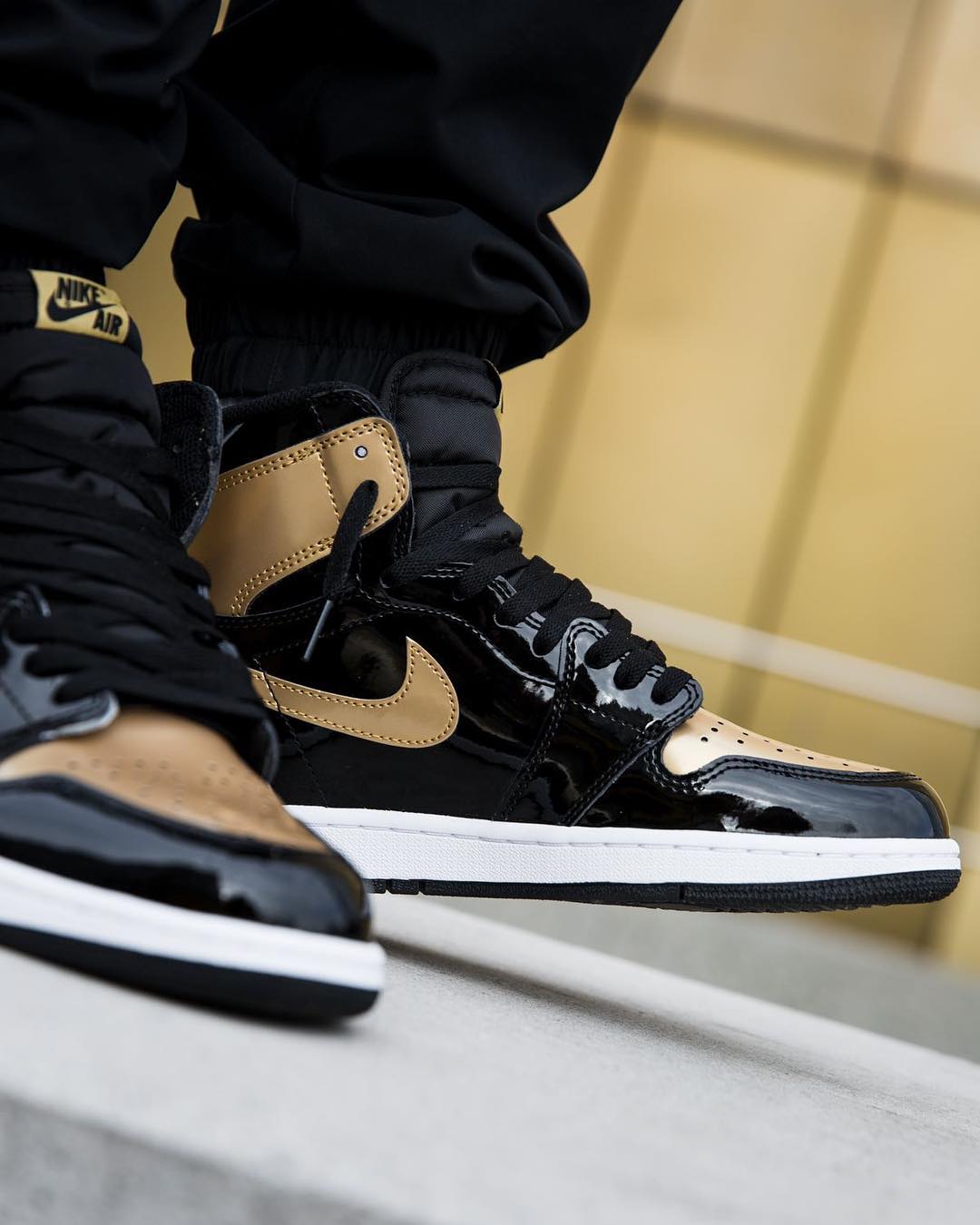 air jordan 1 nrg "gold toe" 上脚美图欣赏