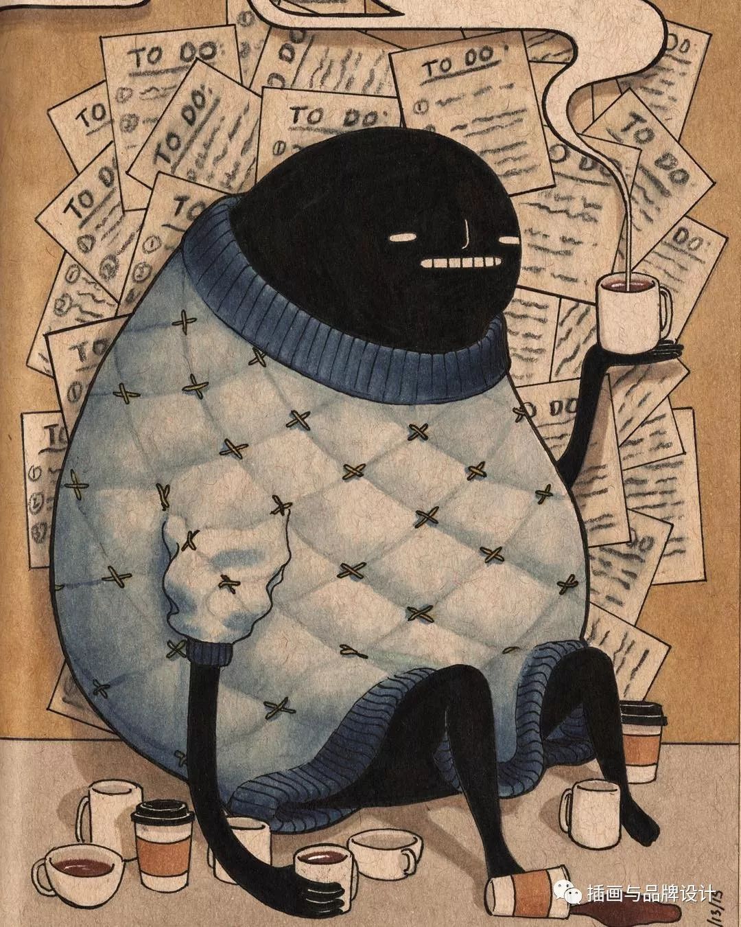 插画丨大过年的,老外的笔下的怪诞精灵,魔性又喜爱