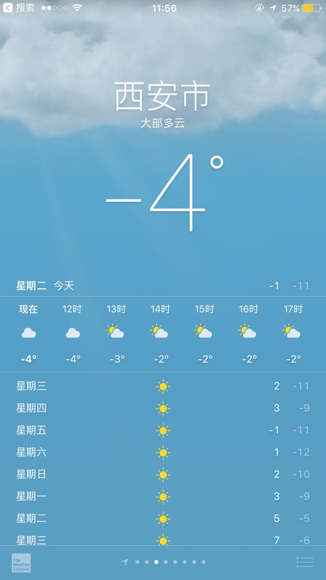 西安市气温仍低据气象预报着实让人见识了冬天的威力但猝不及防的冷