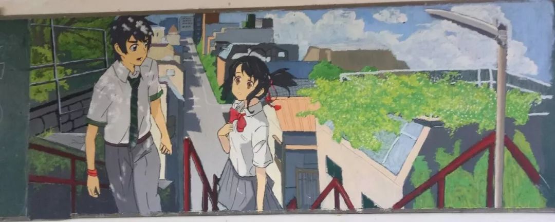 这群00后仅用一支笔,就绘制出逆天黑板报,惊艳朋友圈!