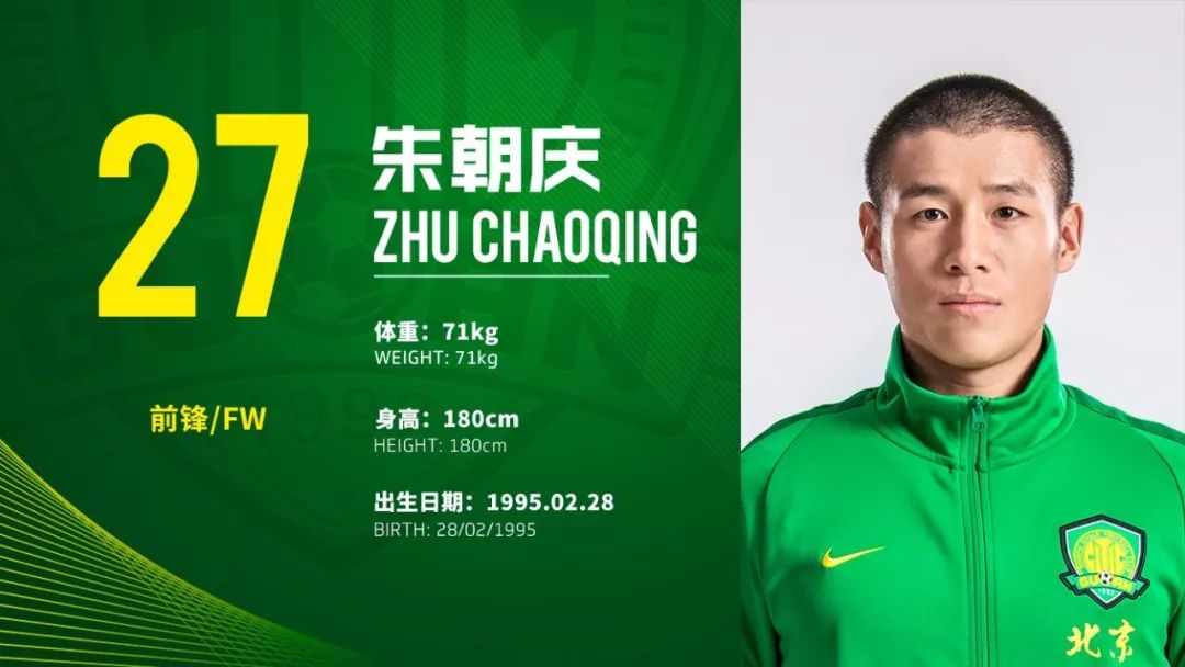 北京中赫国安2018赛季足一队球员完整名单