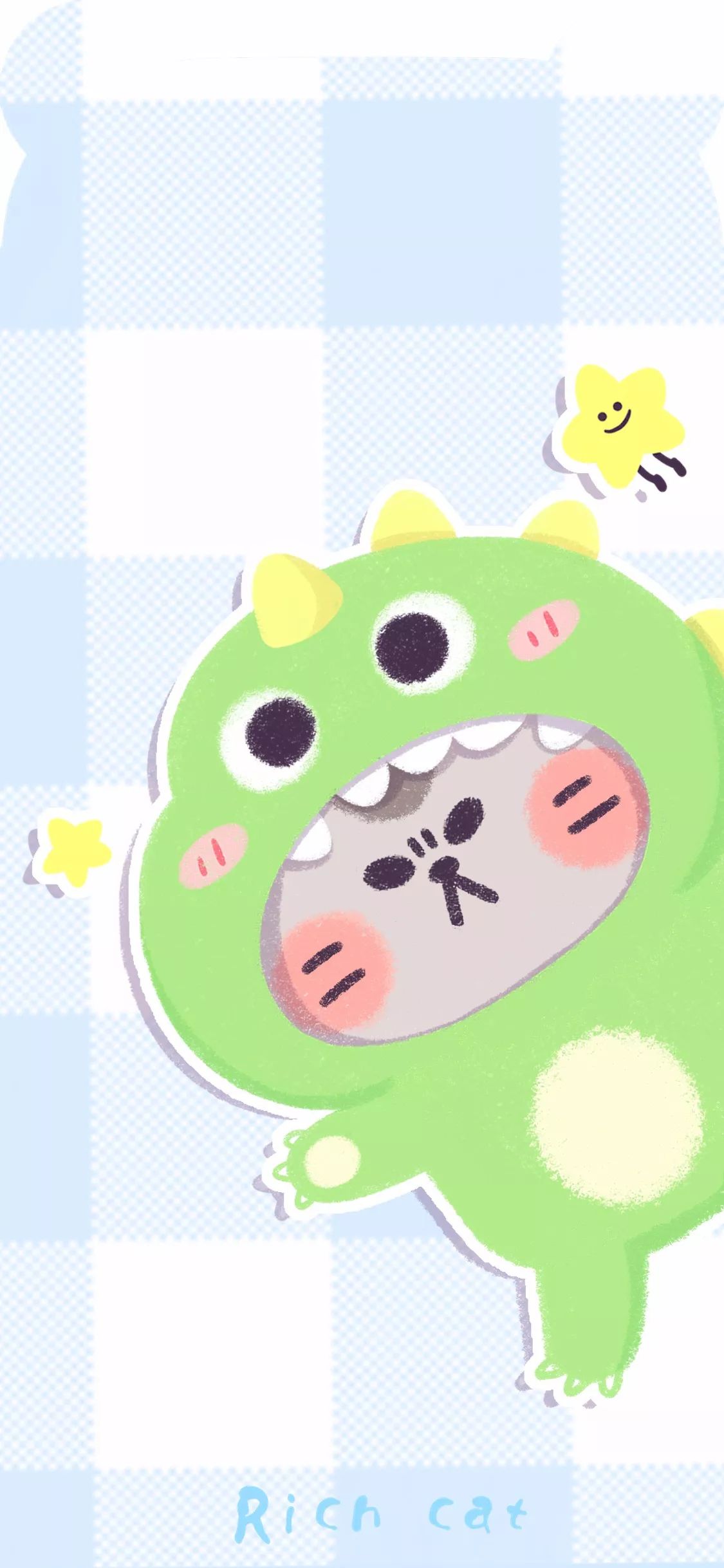 超萌壁纸专治iphonex齐刘海