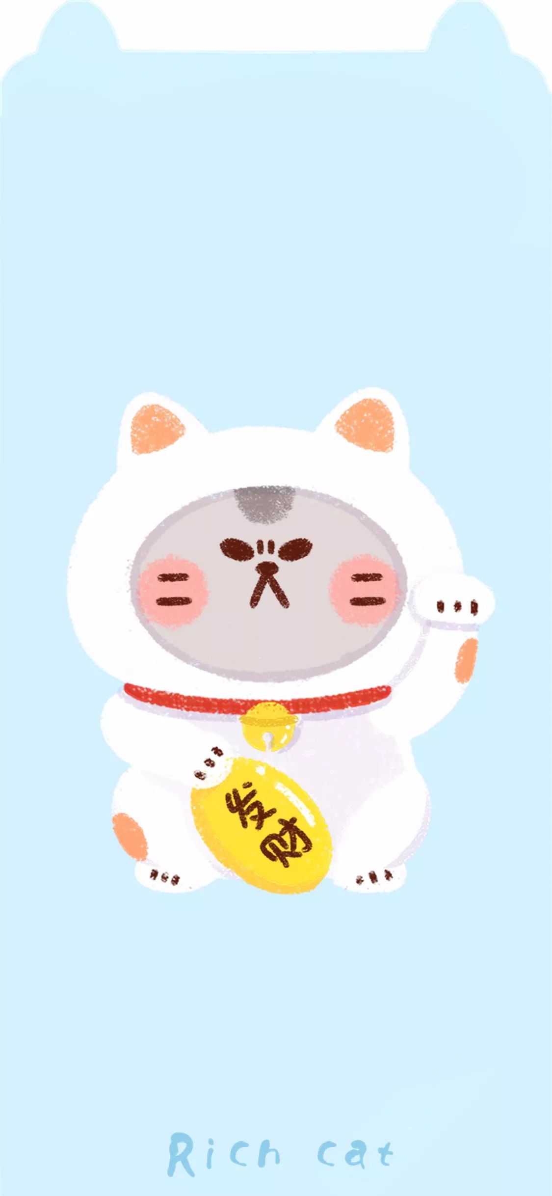 超萌壁纸专治iphonex齐刘海