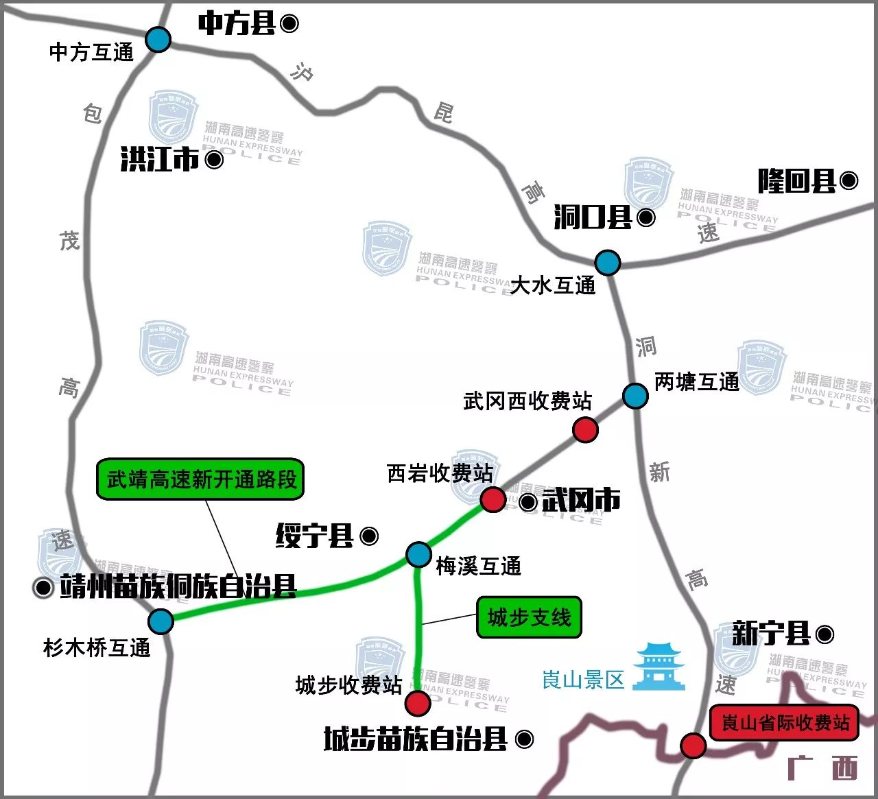 广西高速地图全图最新,广西高速路网,广西版_大山谷图库