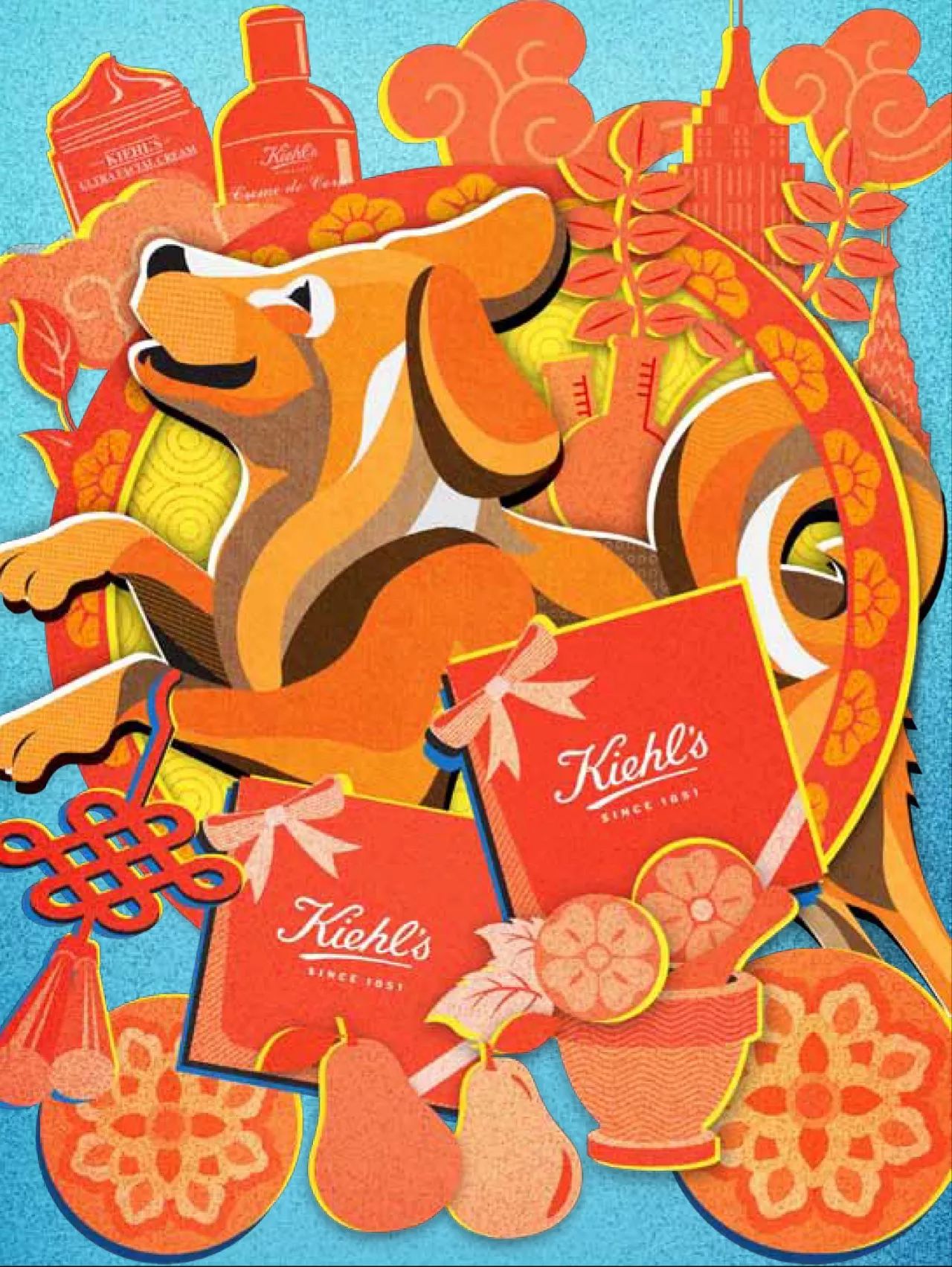 正文                 除了匠心独具的新年图腾   骨头先生还特意为k