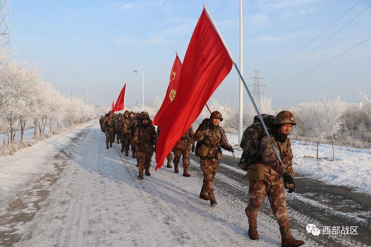 雪海急行军冬季练兵忙