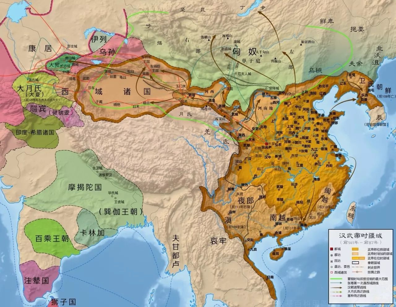 参考谭其骧《中国历史地图集》,制作@风沉郁/星球研