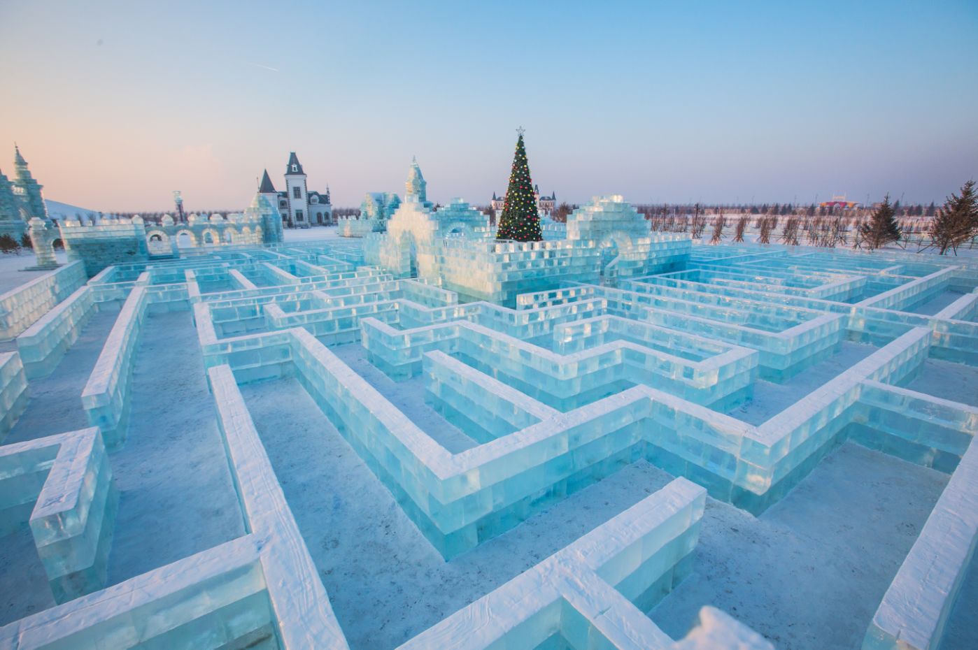 冰雕城堡迷宫图片图片