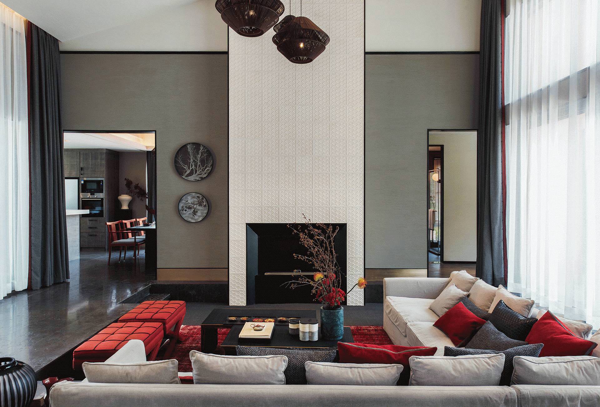 25个新中式豪宅客厅设计