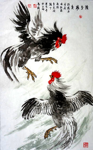 陈有杰喜迎元旦 《闻鸡起舞》作品赏析