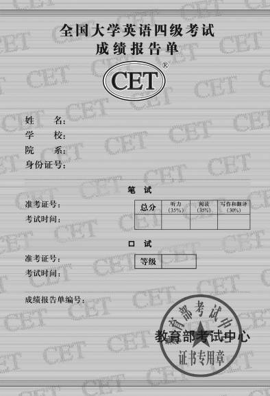 考生取得笔试和口试其中一项有效成绩,均发放成绩报告单.