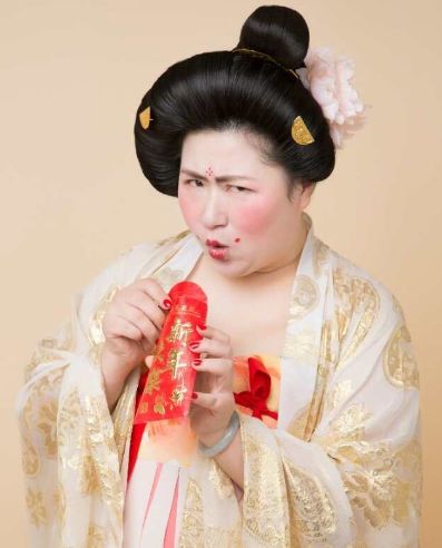 哈哈哈哈,太可爱!真人我们给找到了|唐朝|汉服|仕女