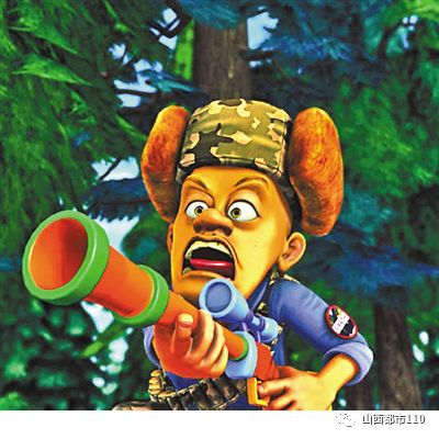 光头强:臭狗熊,我跟你们没完!熊大:可恶!