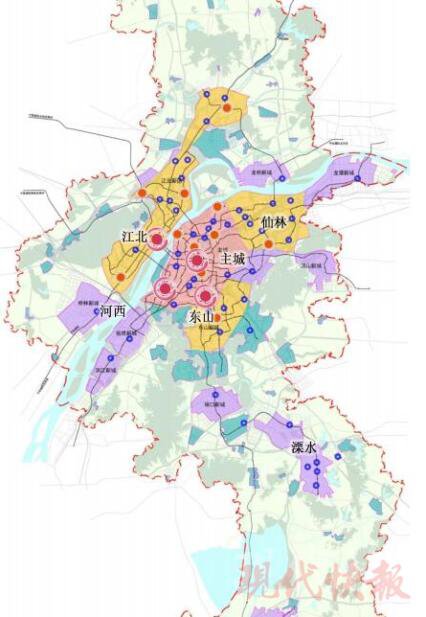 南京市规划图高清图片