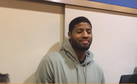 直播吧1月4日讯雷霆前锋保罗-乔治在接受采访时谈到了今夏自己的去留