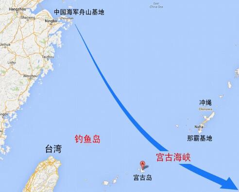 日本表示难以接受 中国战机6天3飞宫古海峡